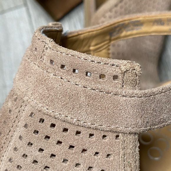 Franco Sarto Womens Brown Block Heel Peep Toe Size 7.5 Medium Harlet2 - Picture 11 of 16